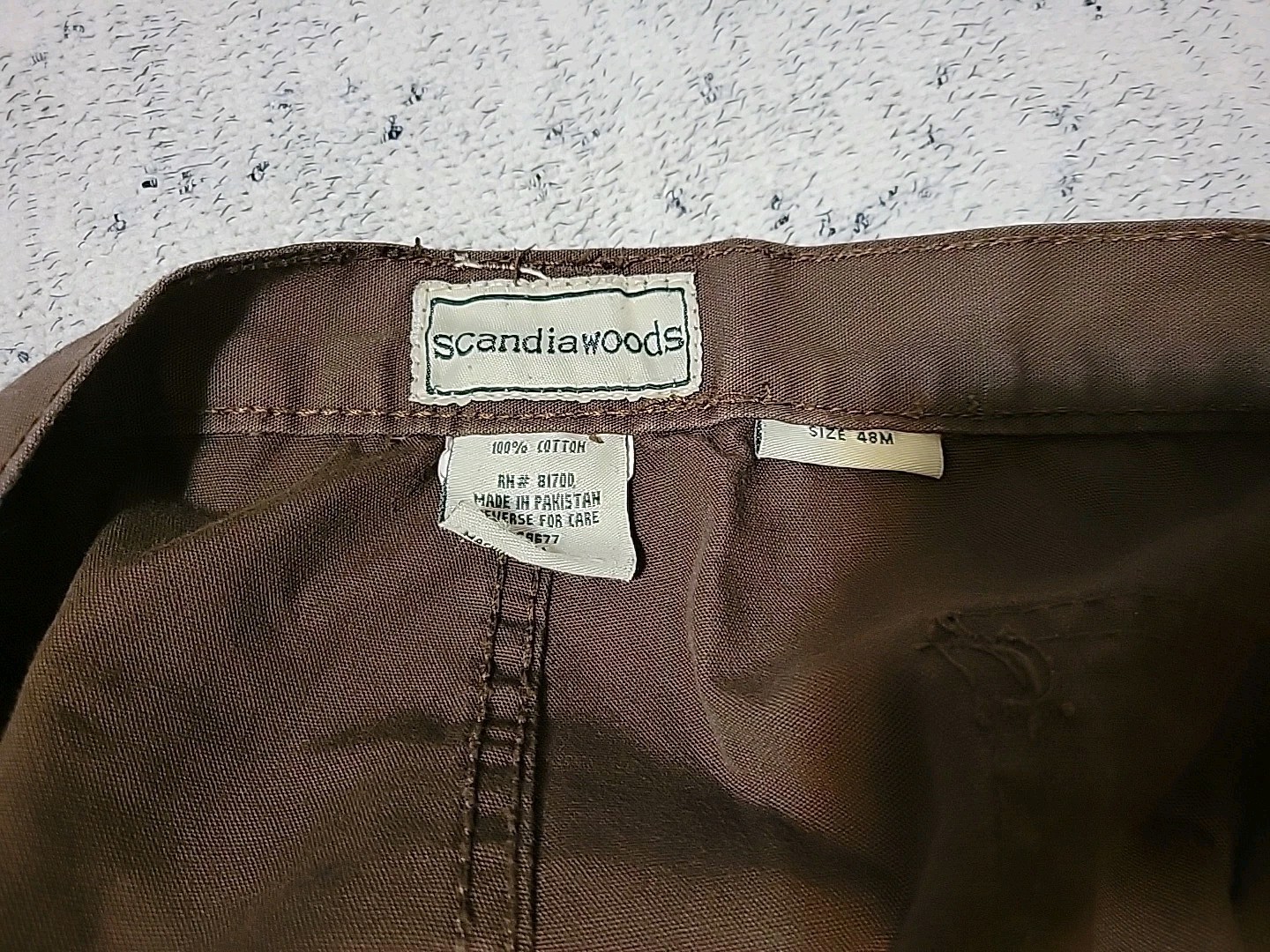 Scandia Woods Elastic Waist Pleated Cargo Pants 48×28