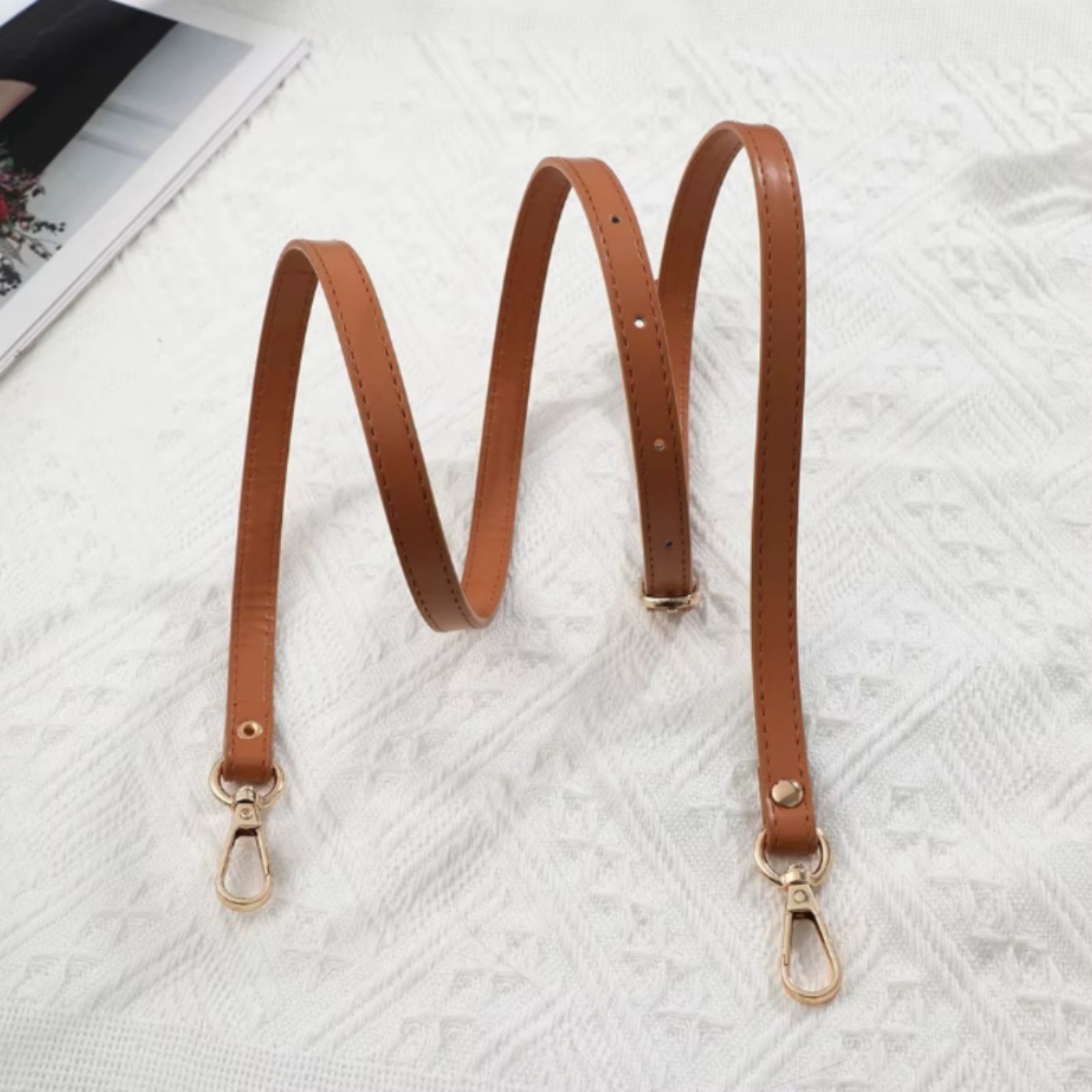 Handbag Replacement Shoulder Strap PU Leather Adjustable Crossbody Purse Handles