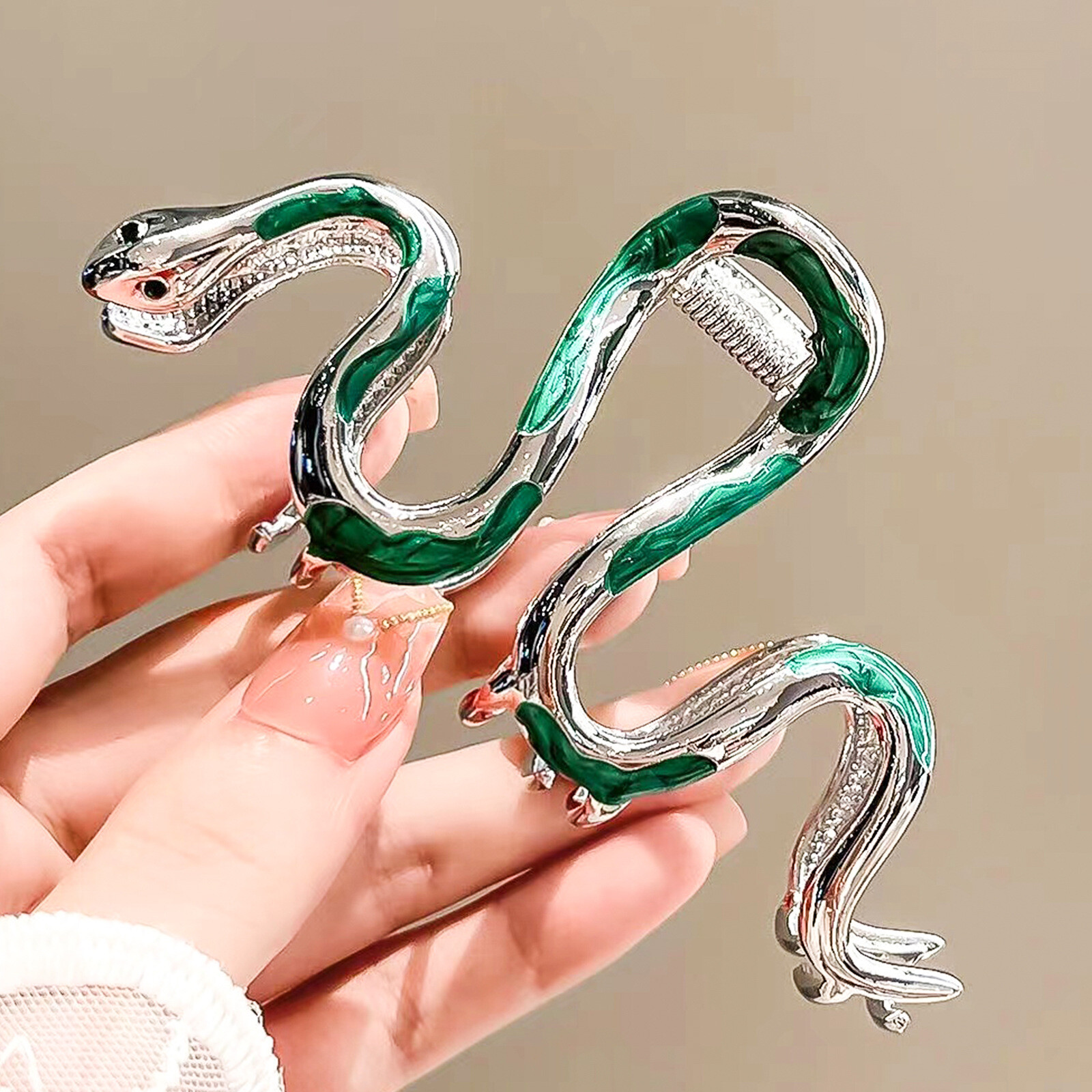 Snake Design Big Hair Claws Clips Halloween Gothic Women Hair Accessories Gift