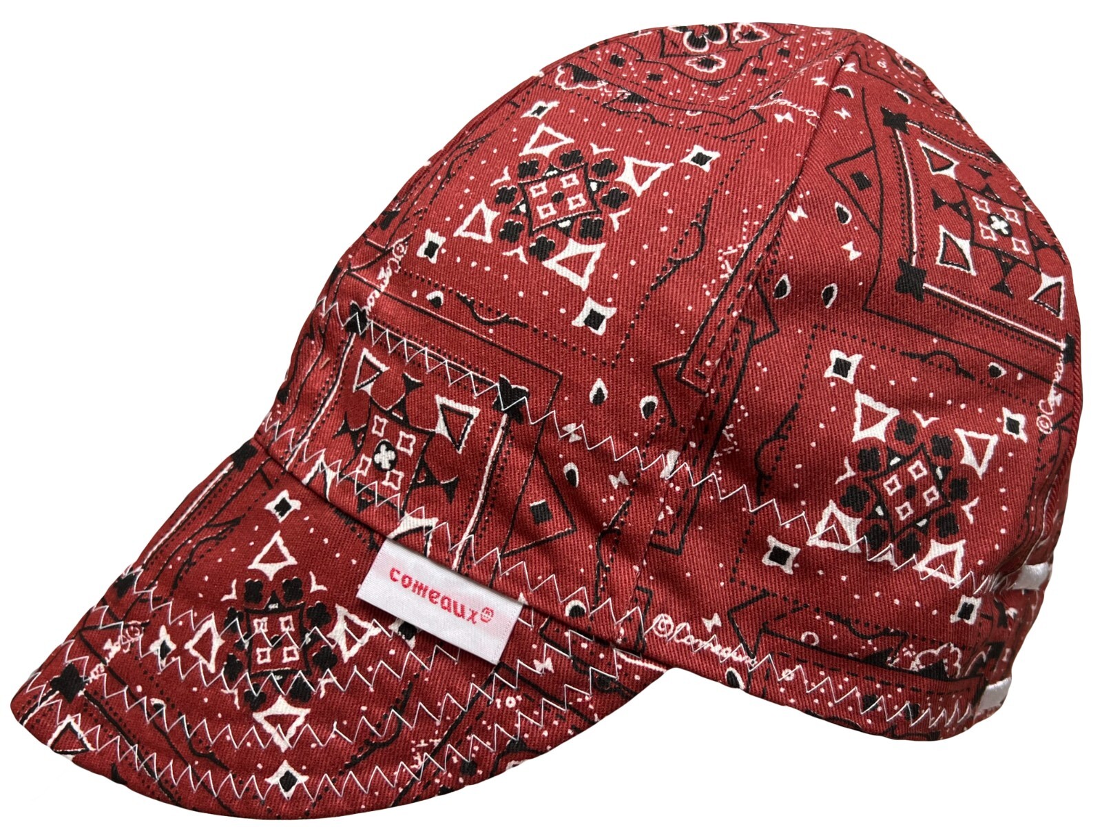NWT Comeaux Caps Welding Welders Hats Pipe Fitter Reversible Red Bandana