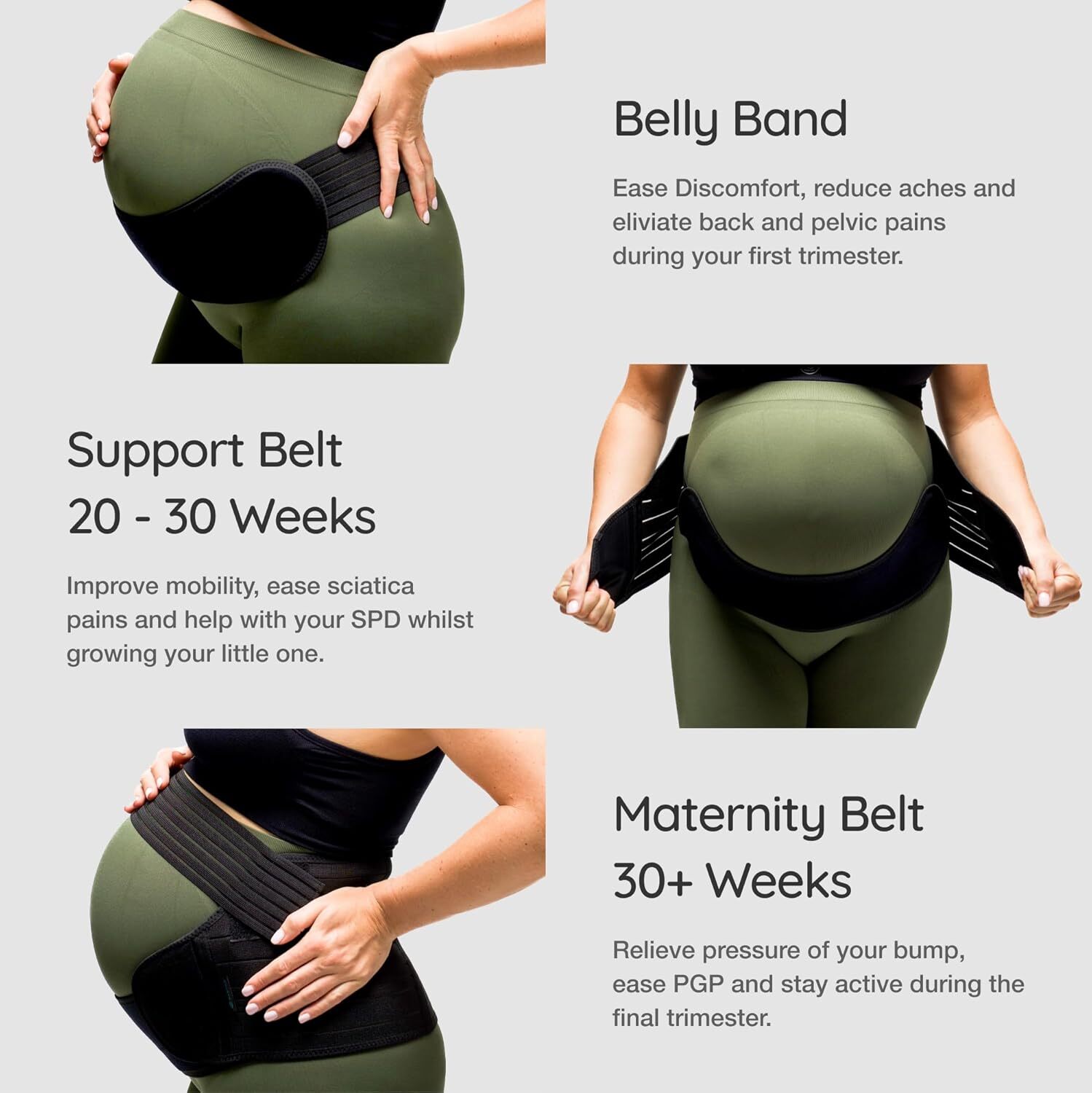 Pregnancy Support Maternity Belt Waist/Back/Abdomen Band Belly Brace Wrap M-2XL