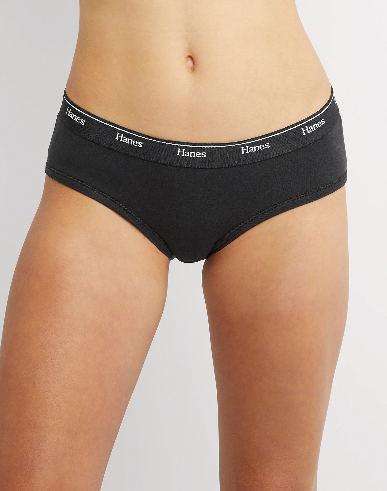 Hanes Originals Women’s Hipster Underwear, Breathable Stretch Cotton, 6-Pack