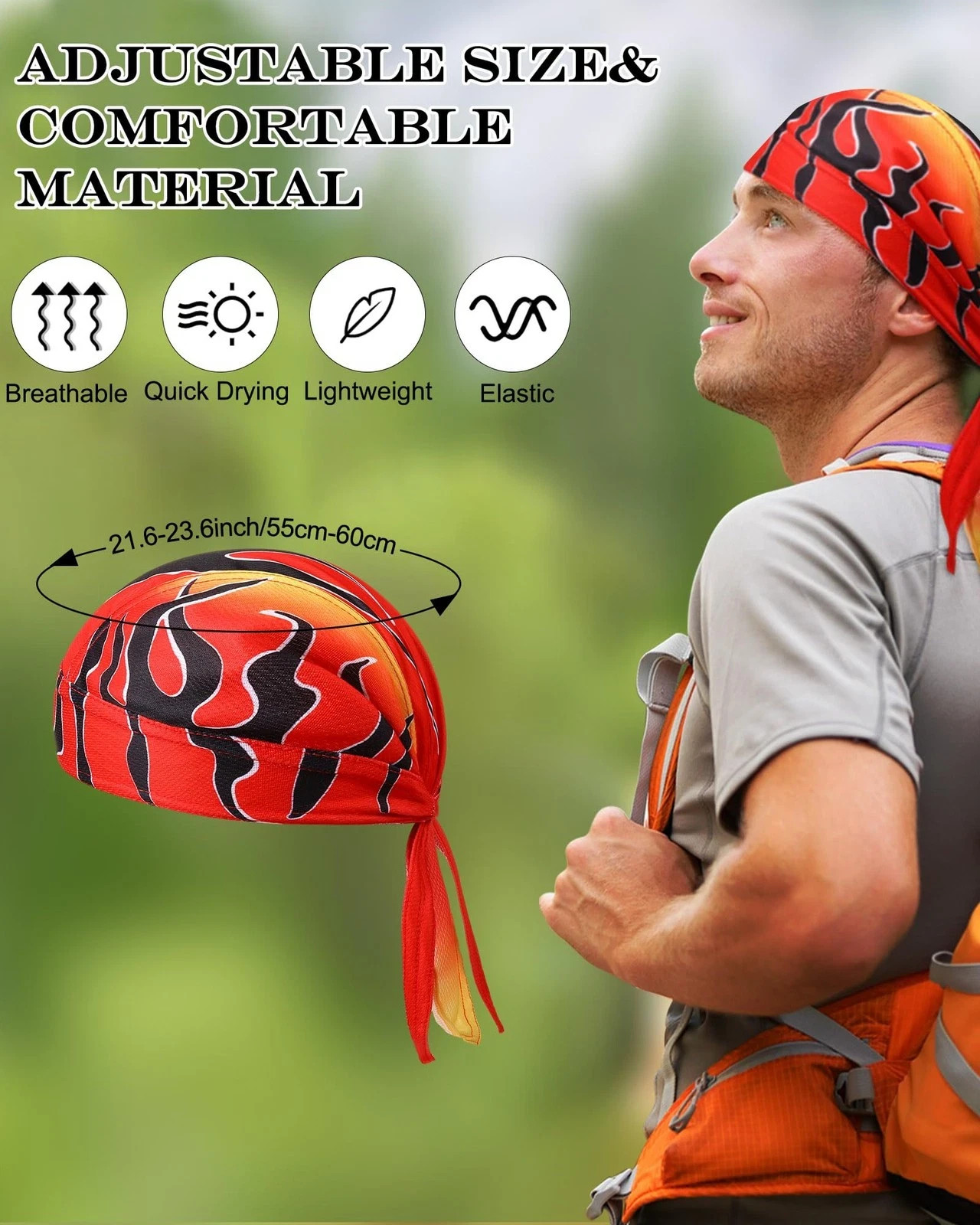 8 Pack Do Rag Skull Caps for Men Sweat Wicking Doo Rags Cooling Helmet Liner …
