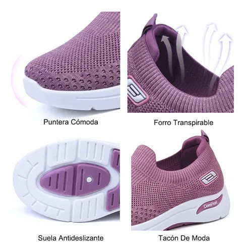 Women Orthopedic Sneakers with Cushion Slip On Walking Gym Comfy Fashion Shoes