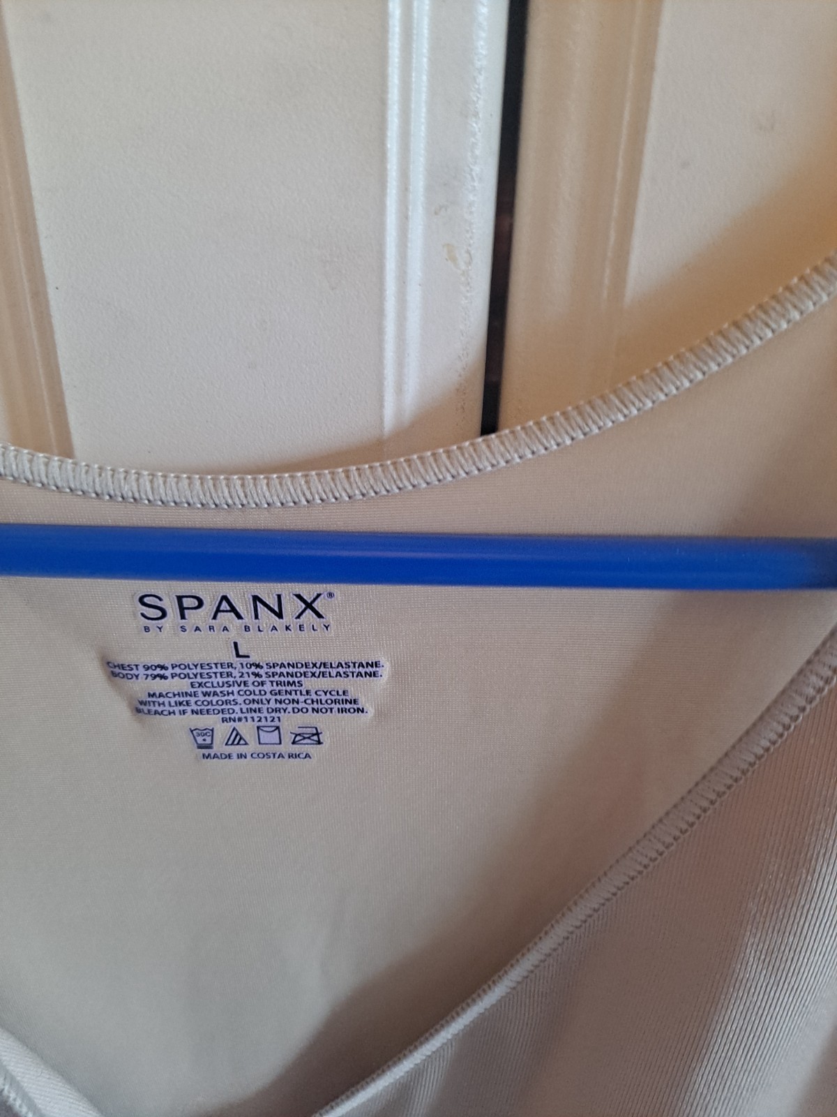 Spanx Beige Shaping Camisole Top L Moderate Compression Nylon Spandex Women