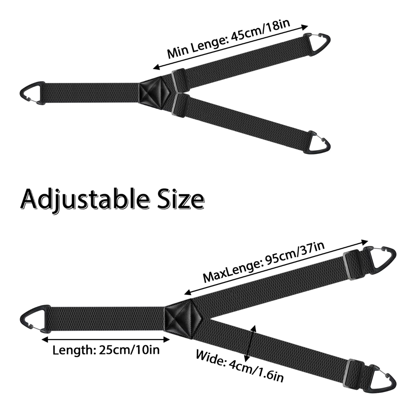 Heavy Duty Elastic Suspenders for Men Trouser Pants Braces Strap Work Belt