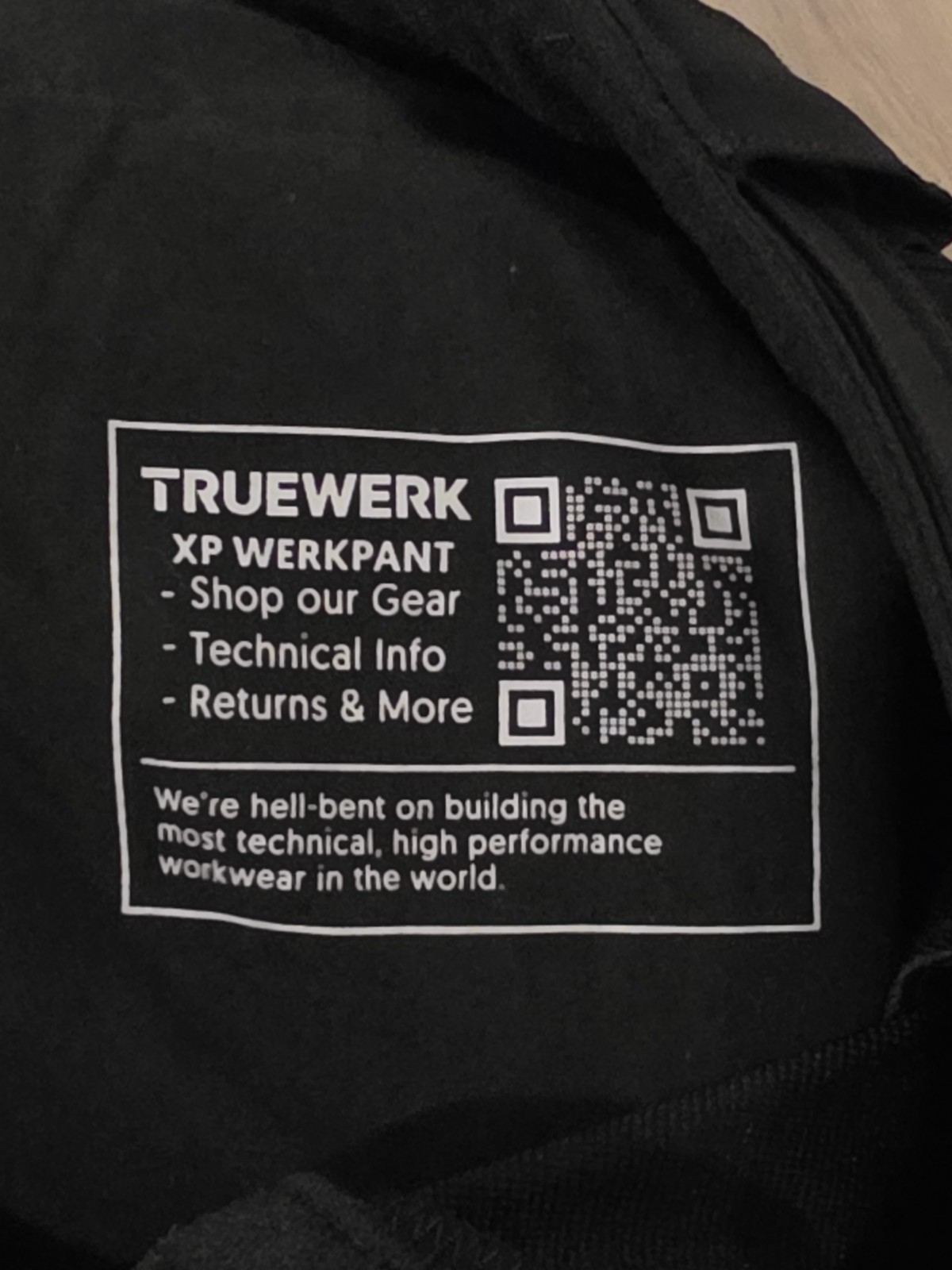 Truewerk XP Werkpant No Pads Men Size 32 X 29