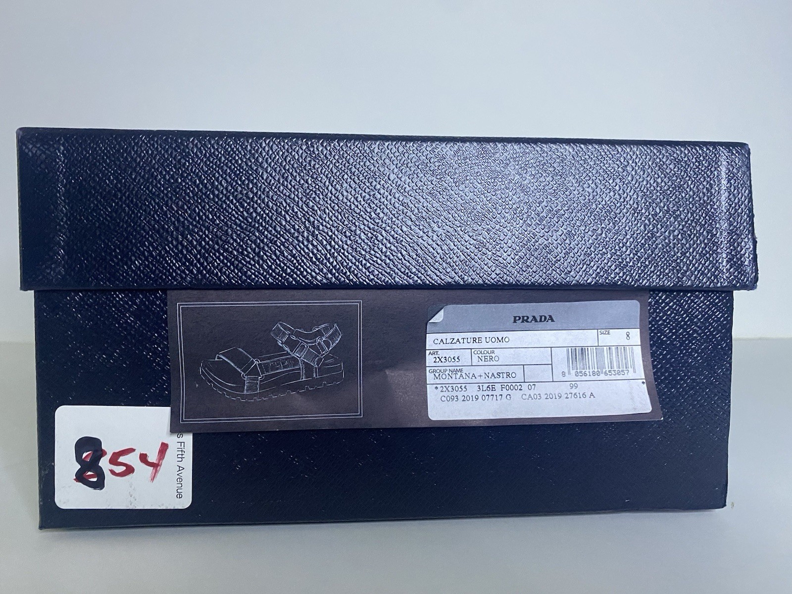 Men’s Size 9 US (8 UK) PRADA Montana Strap Sandals New In box Black