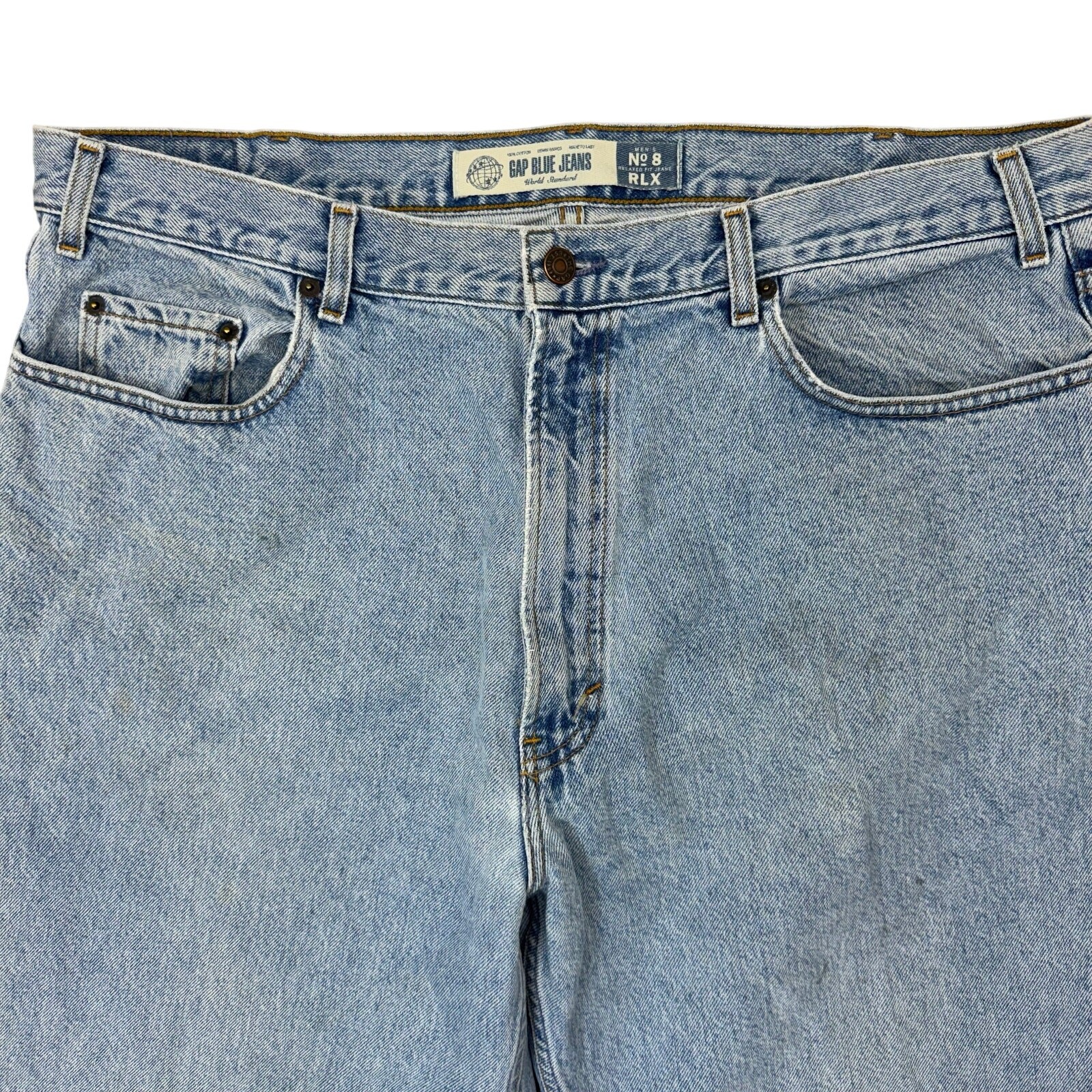 Vintage 90s GAP Light Wash Relaxed Fit Jeans Men’s W40 L32 USA