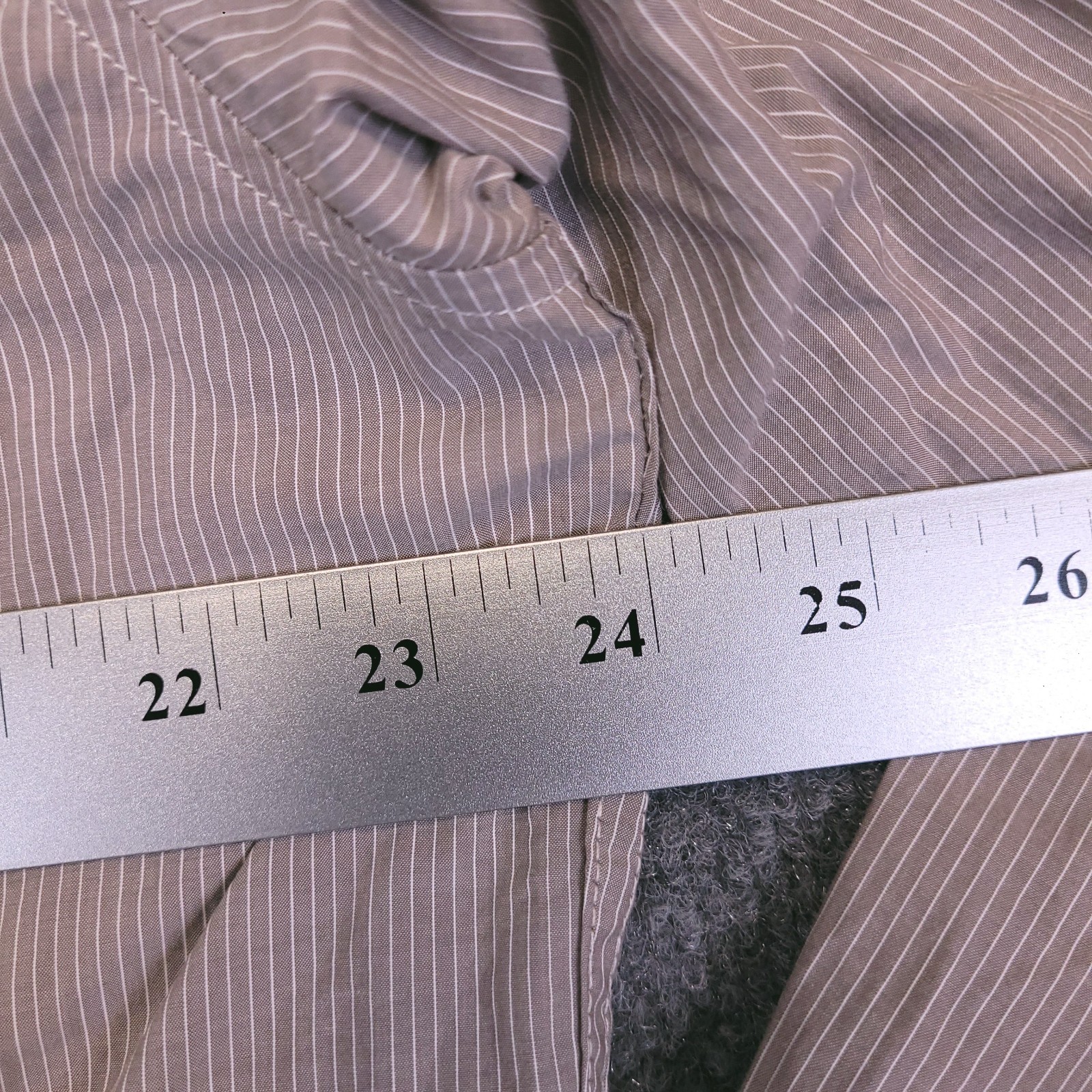 7D 7 Diamonds Radio Protector Fit 2XL Button Up Striped Flip Cuff Contrast Trim