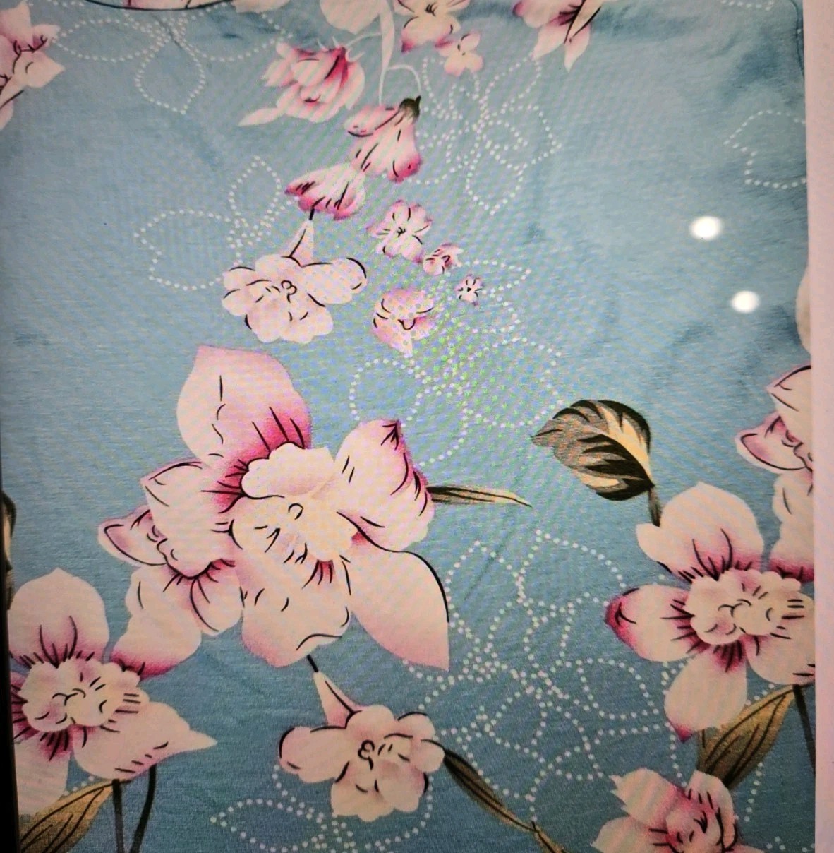 POPYOUNG Women’s XL Nightgown Blue Floral Short Sleeve Soft nwt $38.00
