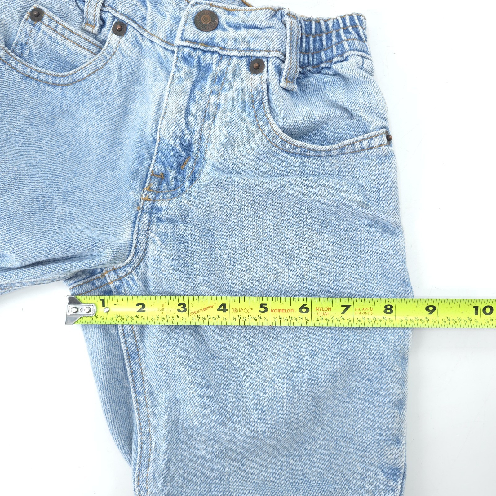 Vintage Little Levis 566 Loose Fit Jeans 4T Blue Light Wash Made In USA 90s