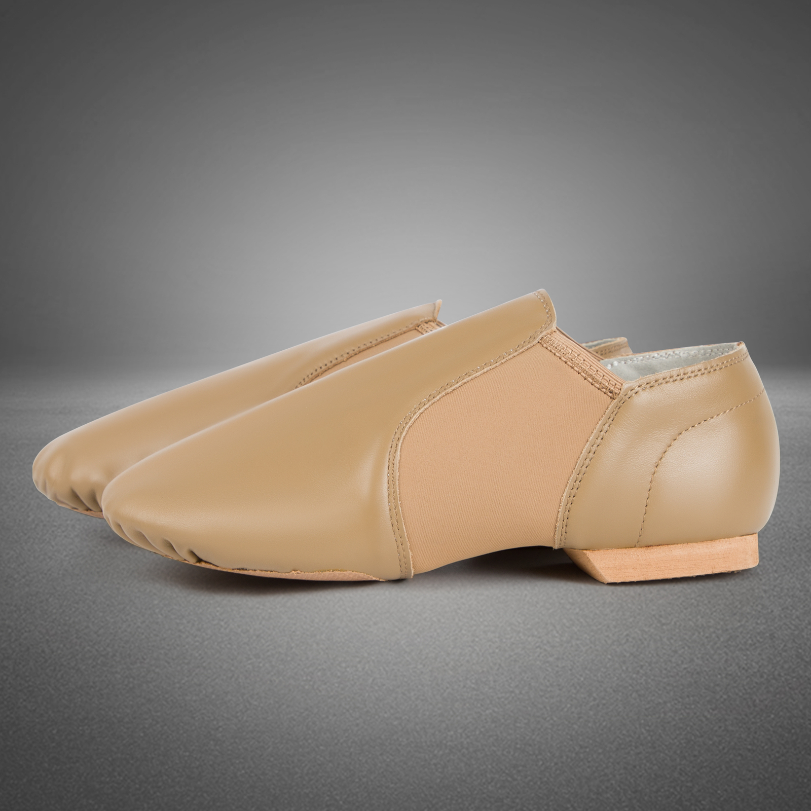 Linodes Tent Leather Upper Jazz Shoe Slip-on for Women and Men’s Dance Shoes