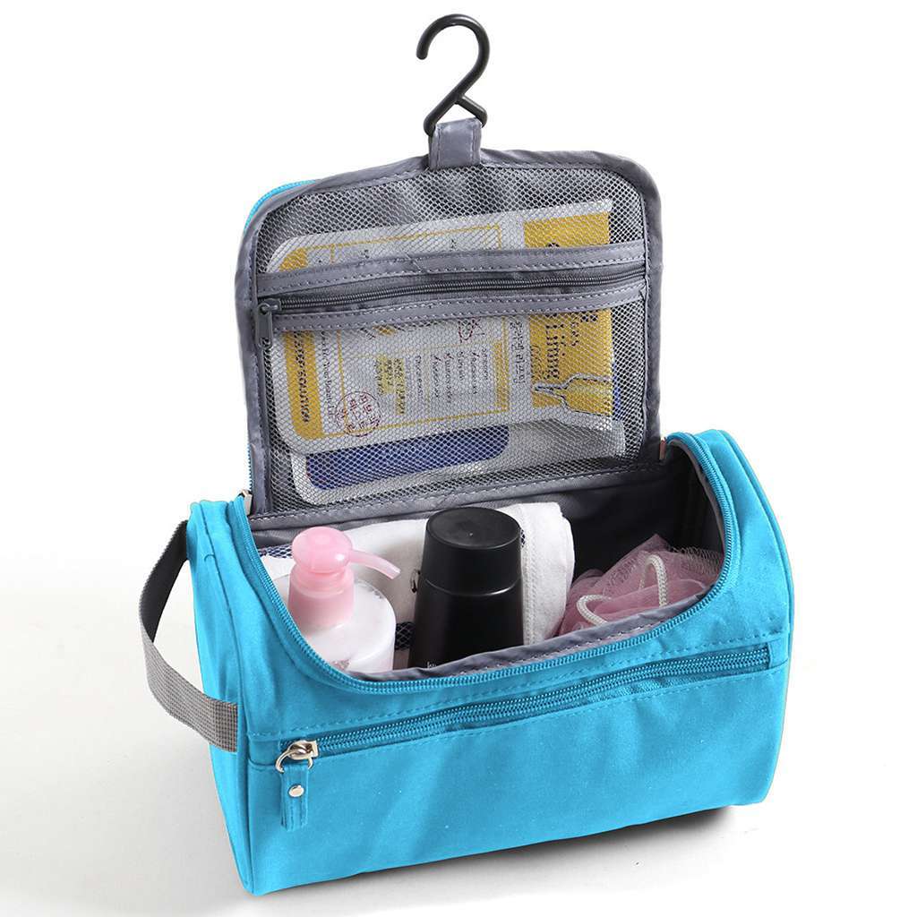 Men Women Travel Toiletry Bag Wash Kit Cosmetics Shaving Makeup Case Organizer
