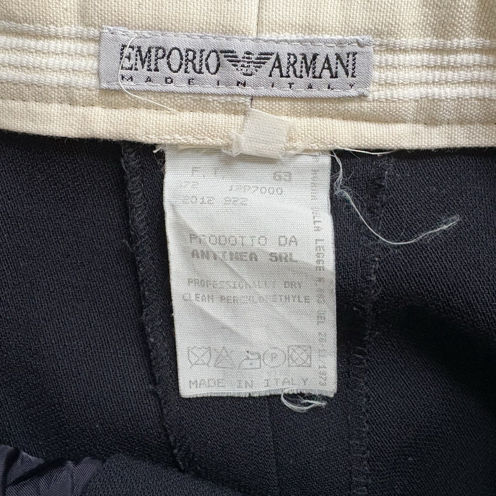80s 90s Emporio Armani Lana wool slacks pants