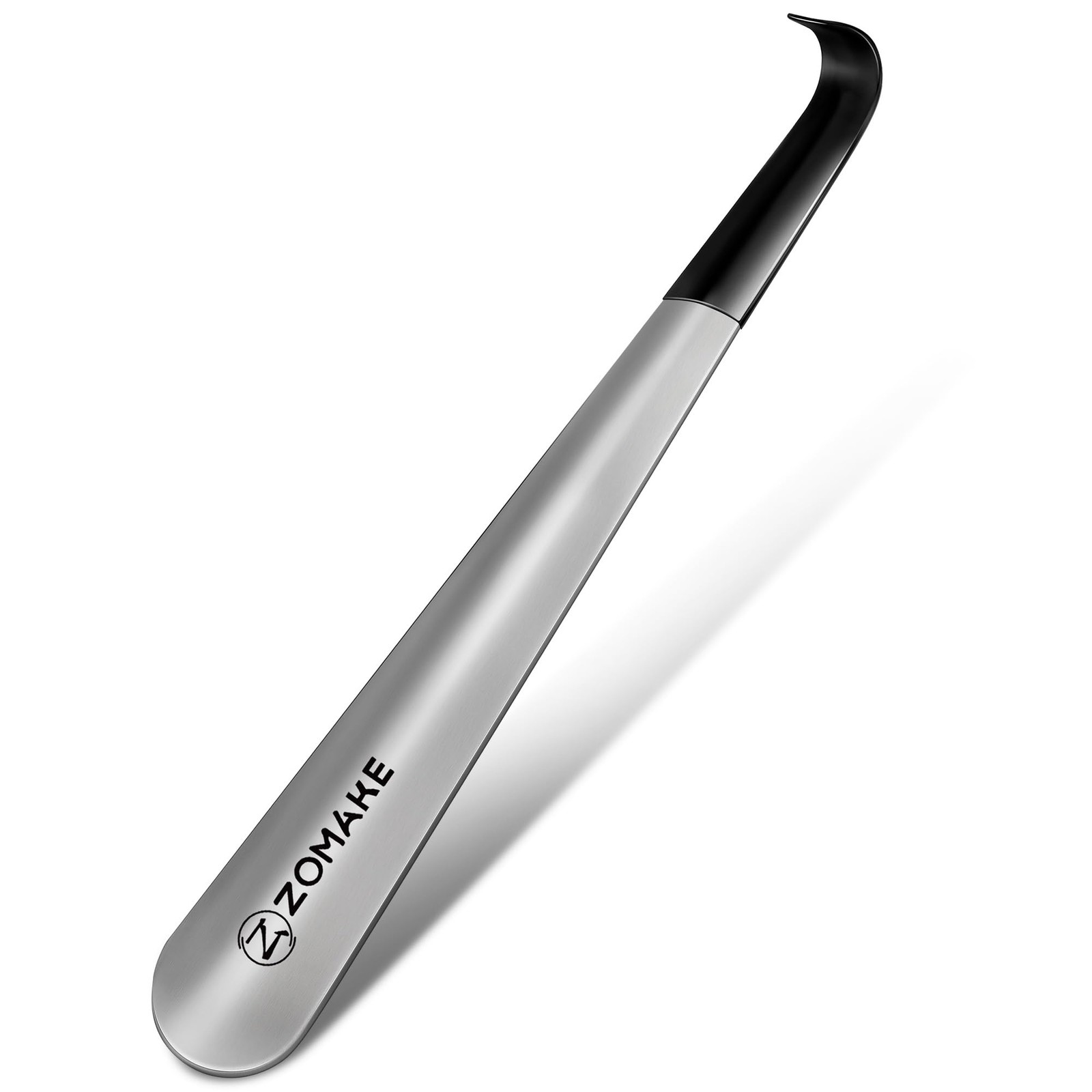 ZOMAKE 16.5″ Long Handle Shoe Horn Stainless Steel Metal Boot Spoon Men Women