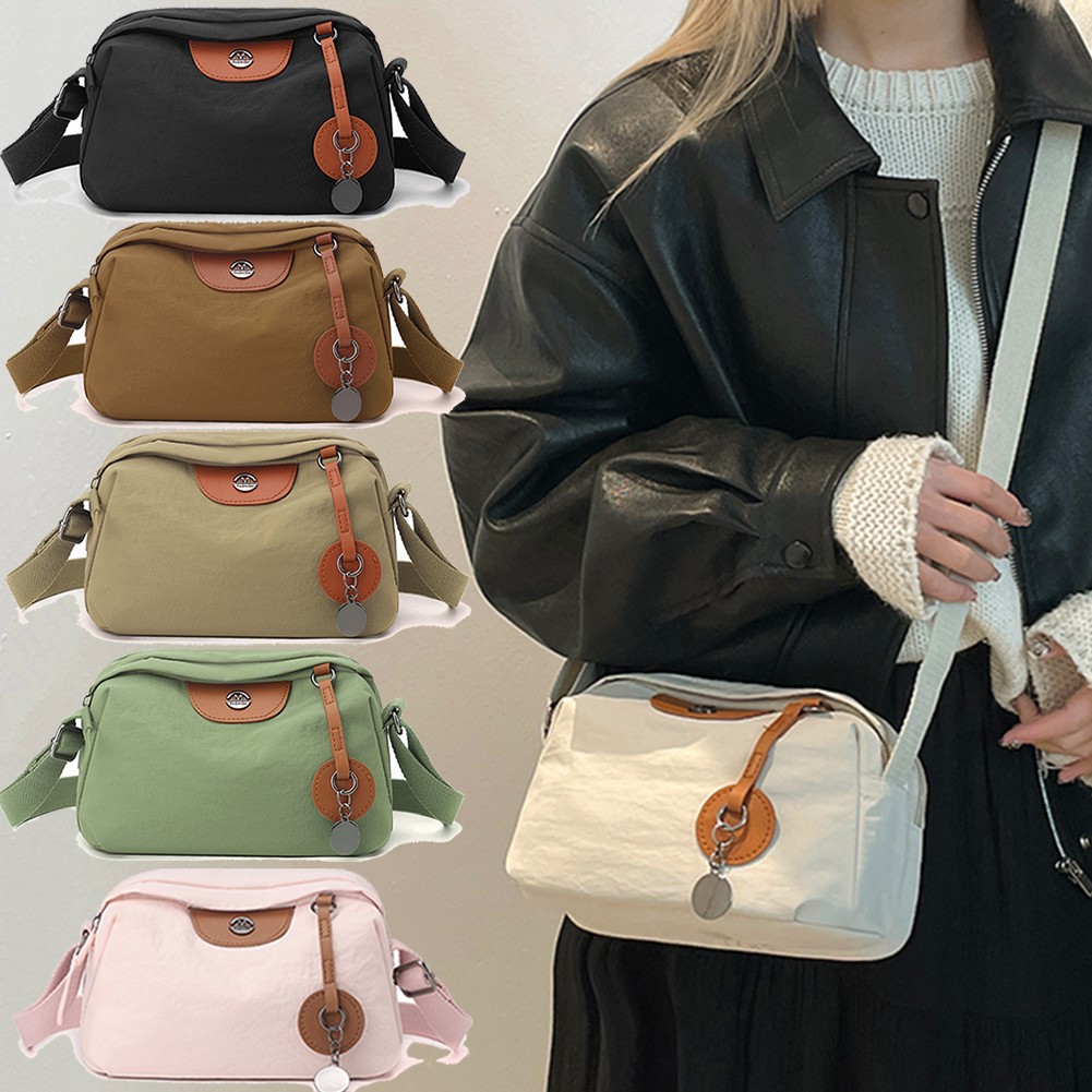 Crossbody Bag for Womens Small Nylon Lightweight Casual Purses for Travel Daily
