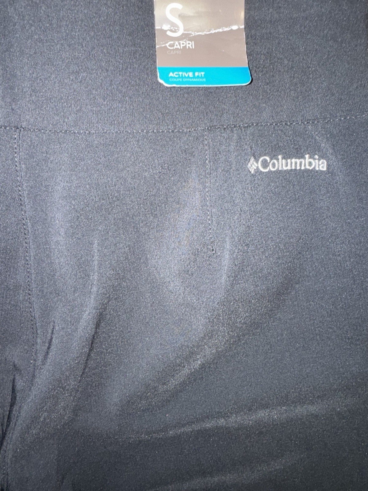 Columbia Women’s All Seasons Black Capri Omni-Shade/Wick Sz S Ins 23” NWT