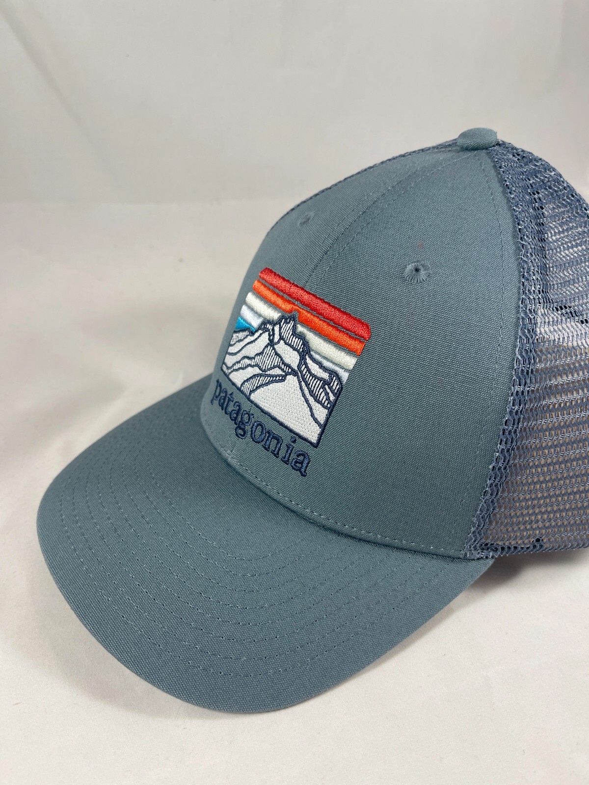 New Men Patagonia Line Logo Ridge Lopro Trucker Hat Cap Headwear Mesh Snapback