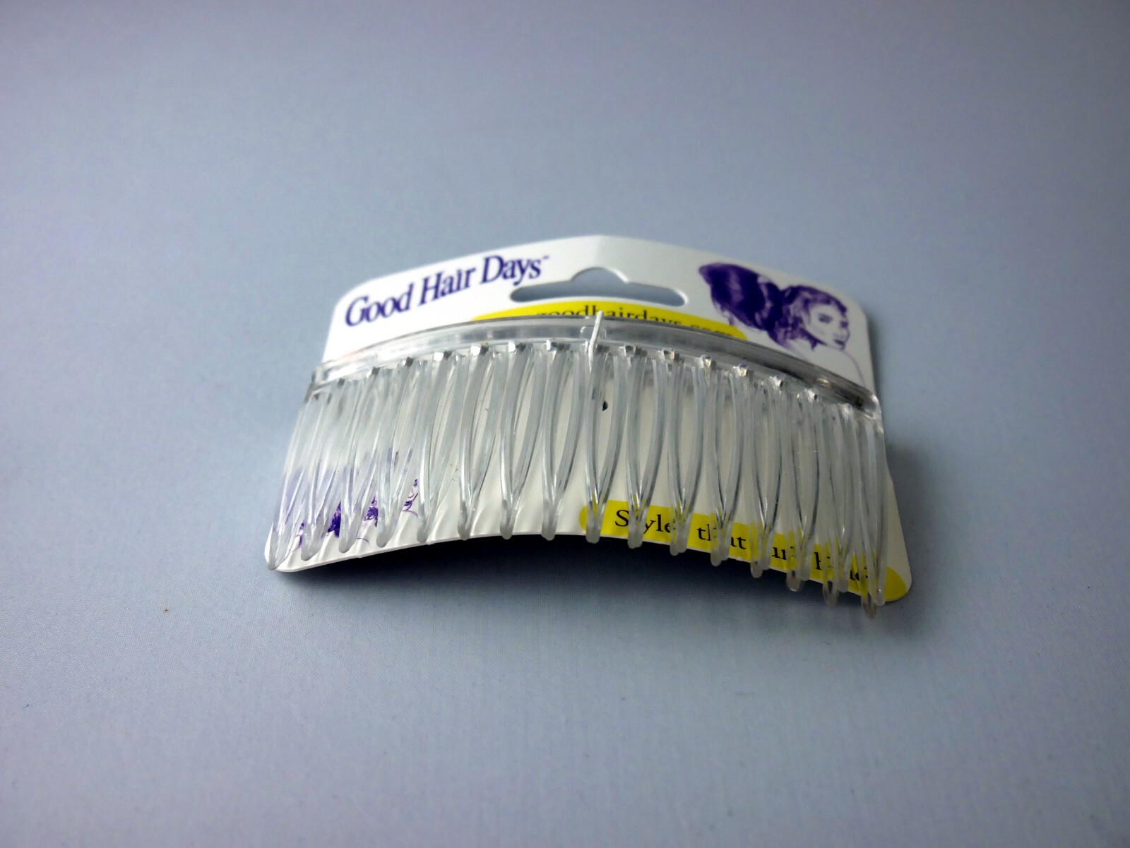 4 Combs x Good Hair Days 3 1/4″ Clear Side comb Hair Comb Made in USA 42212