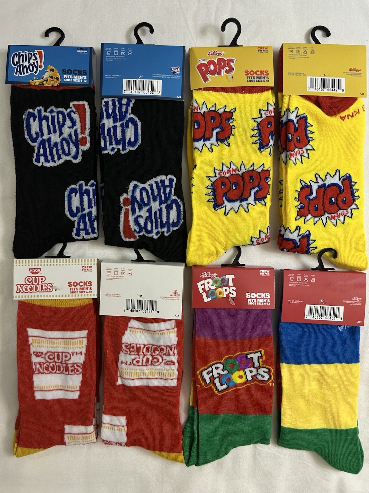 Original Odd Sox Crazy Funny Novelty Crew Socks Adult Men’s Women’s Size 6-12