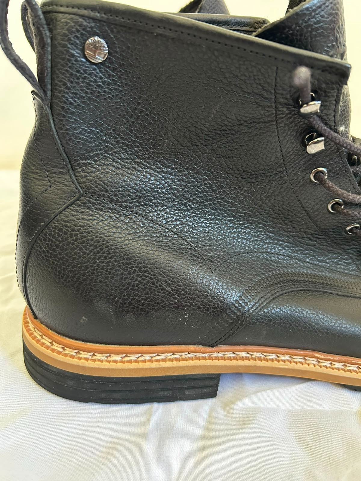 Timberland West Haven A138Q Men’s Black Leather Waterproof Boots Size 11 US