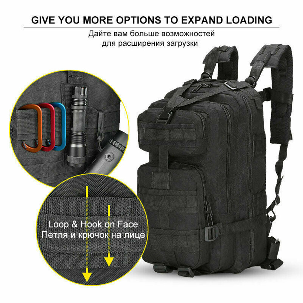 30L Large Military Tactical Backpack for Men Women Army 3 Days Assault Pack Bag