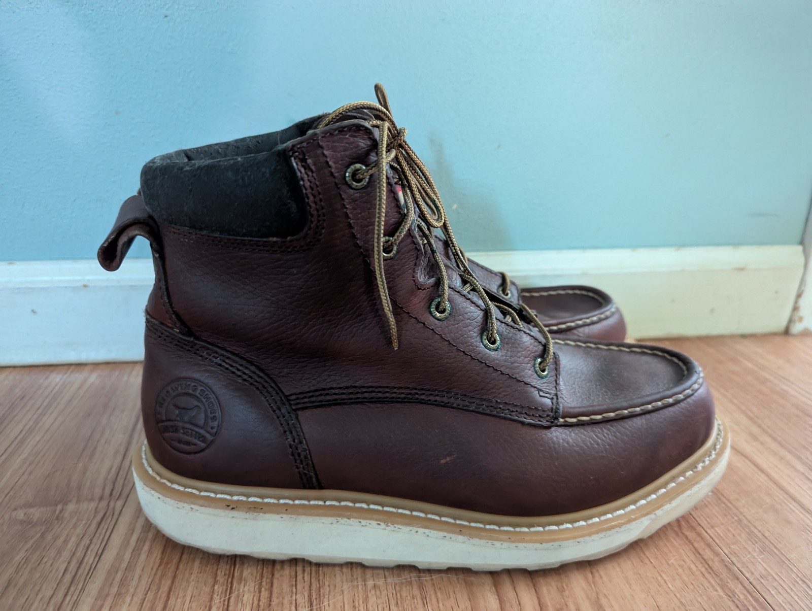 Irish Setter Red Wing 83605 Boot ASHBY Men’s 6” Size 12 D Soft Toe Leather B88