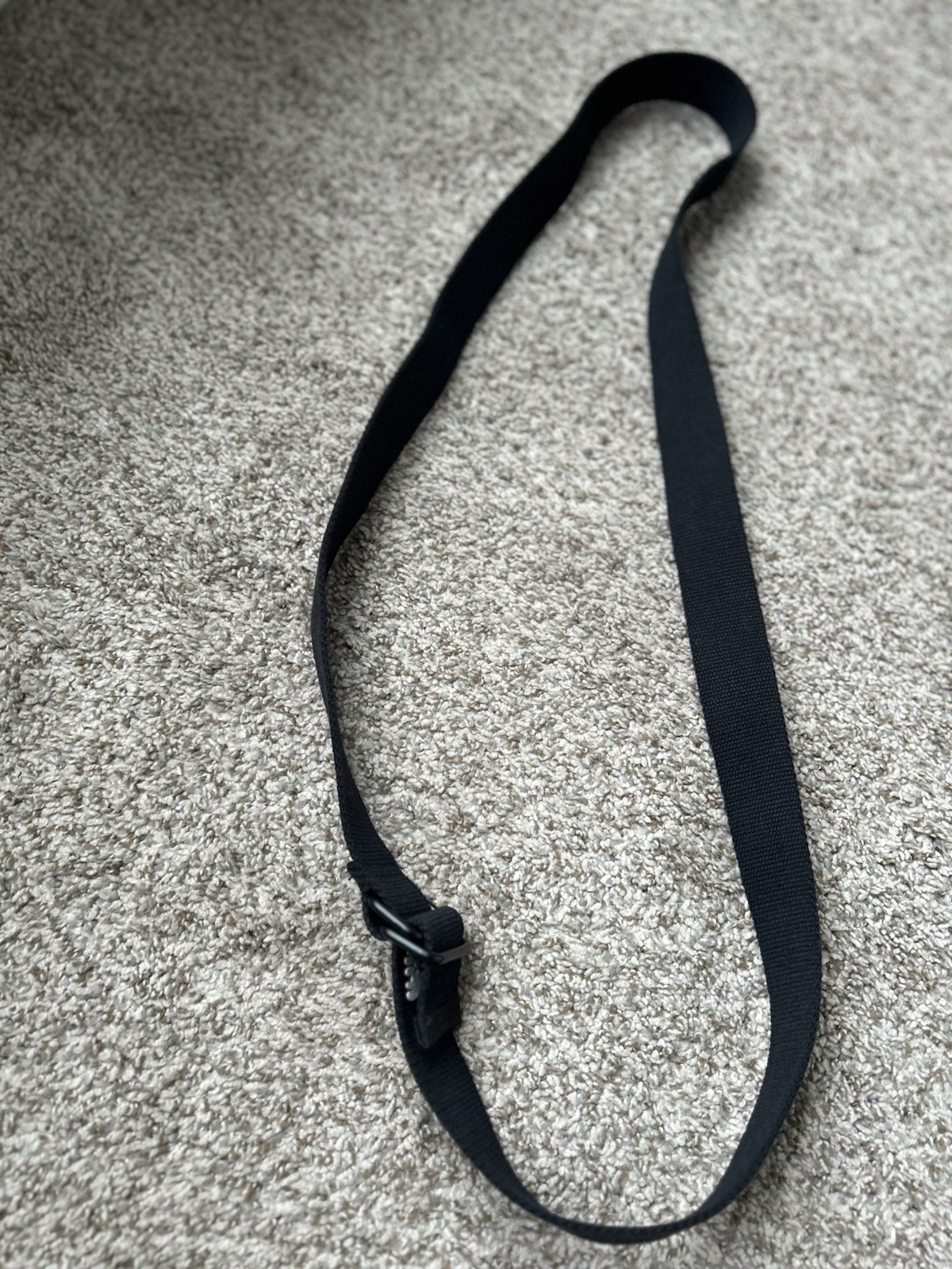 Y & K Black Cotton Adjustable Belt