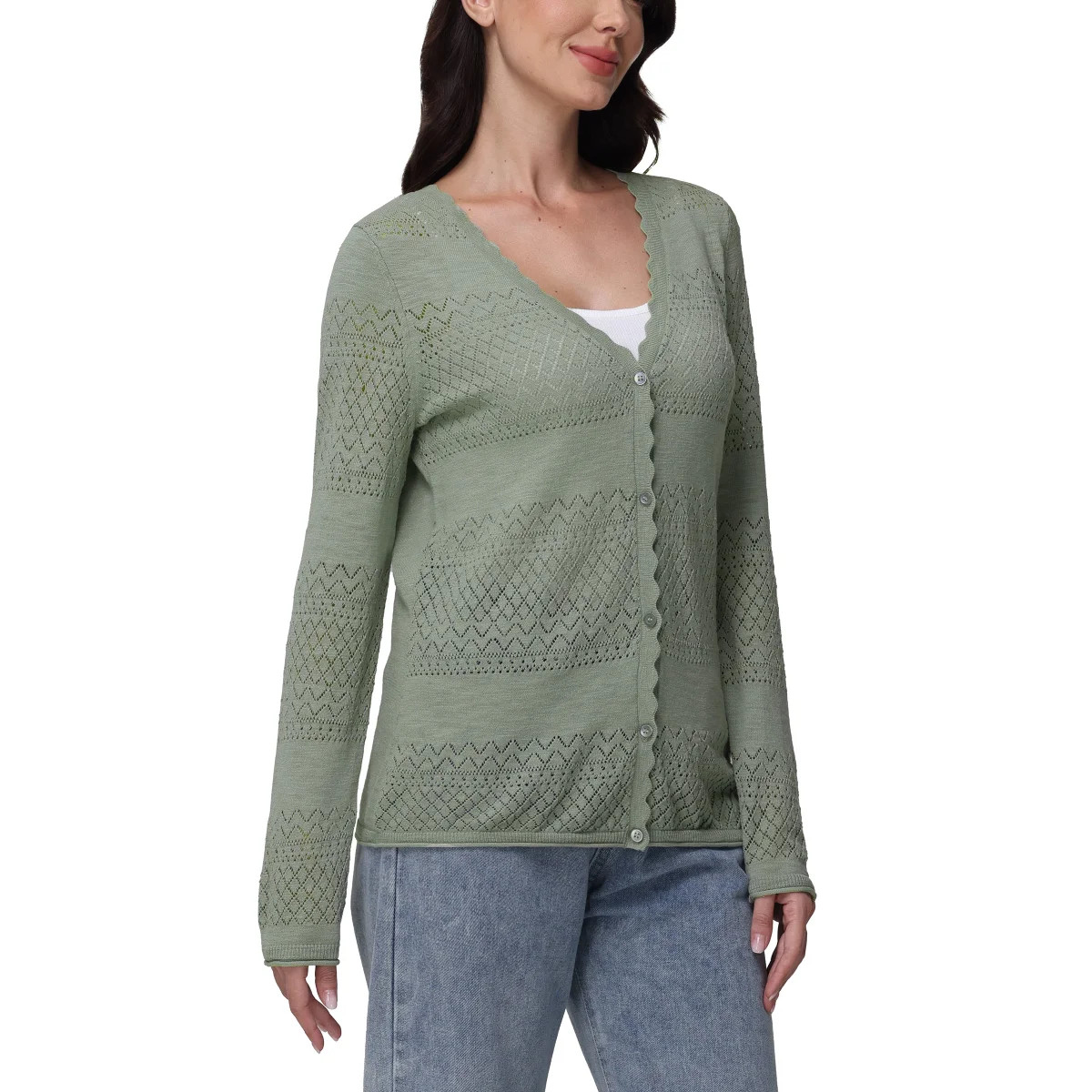 Frye Women’s Pointelle Cardigan