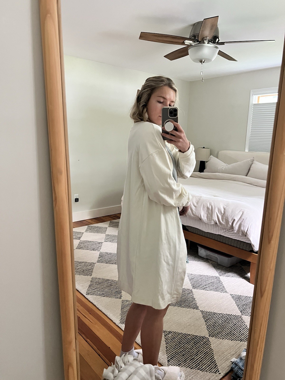 Gymshark X Whitney Simmons White Long Sleeve Open Cardigan Size Small