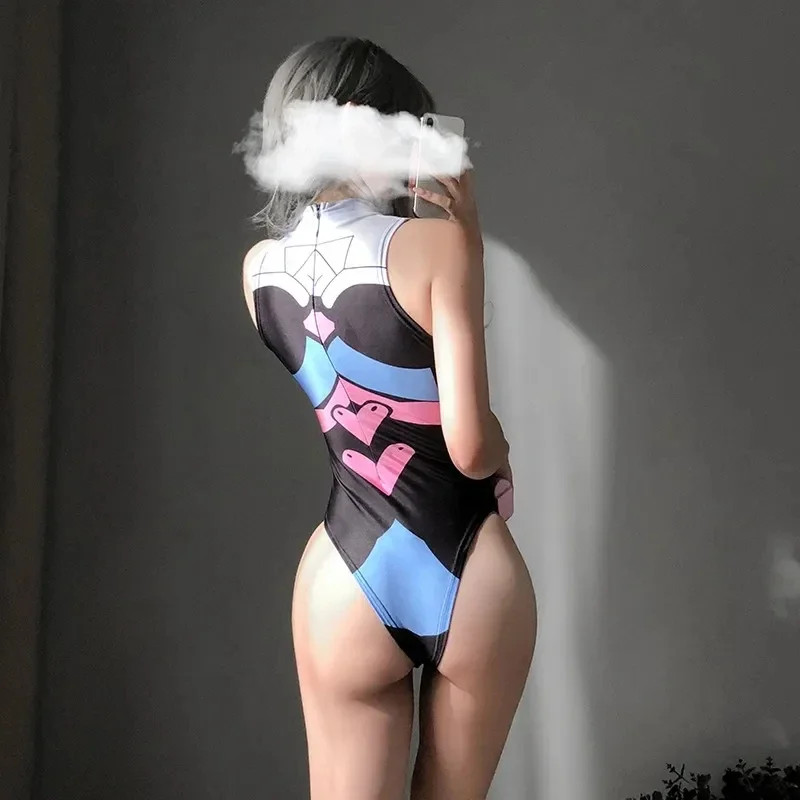 Anime Cosplay Costume Sexy Bikini Swimwear Bunny Bodysuit Swimsuits Sukumizu