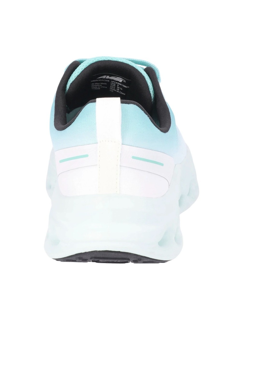 Avia Women’s Jumbo Lite Runner Shoes White Mint Green Memory Foam Lightweight Sn