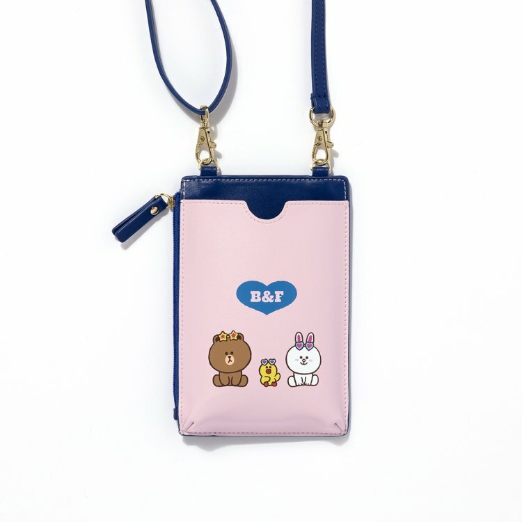 LINE FRIENDS Official BROWN & FRIENDS Mobile Phone Shoulder pochette JAPAN NEW