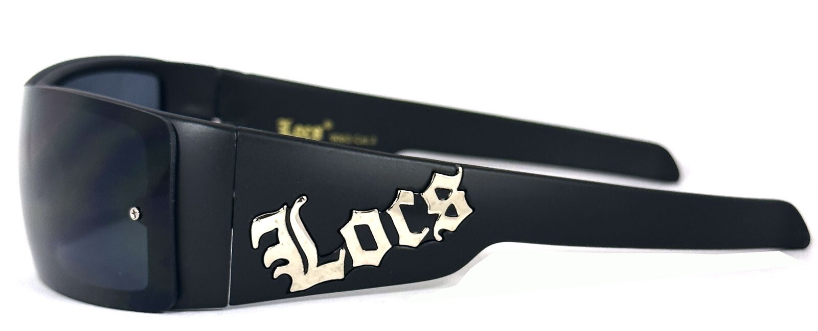 Retro Locs Mens Sunglasses 100% UV400 Matte Black Frame LC54