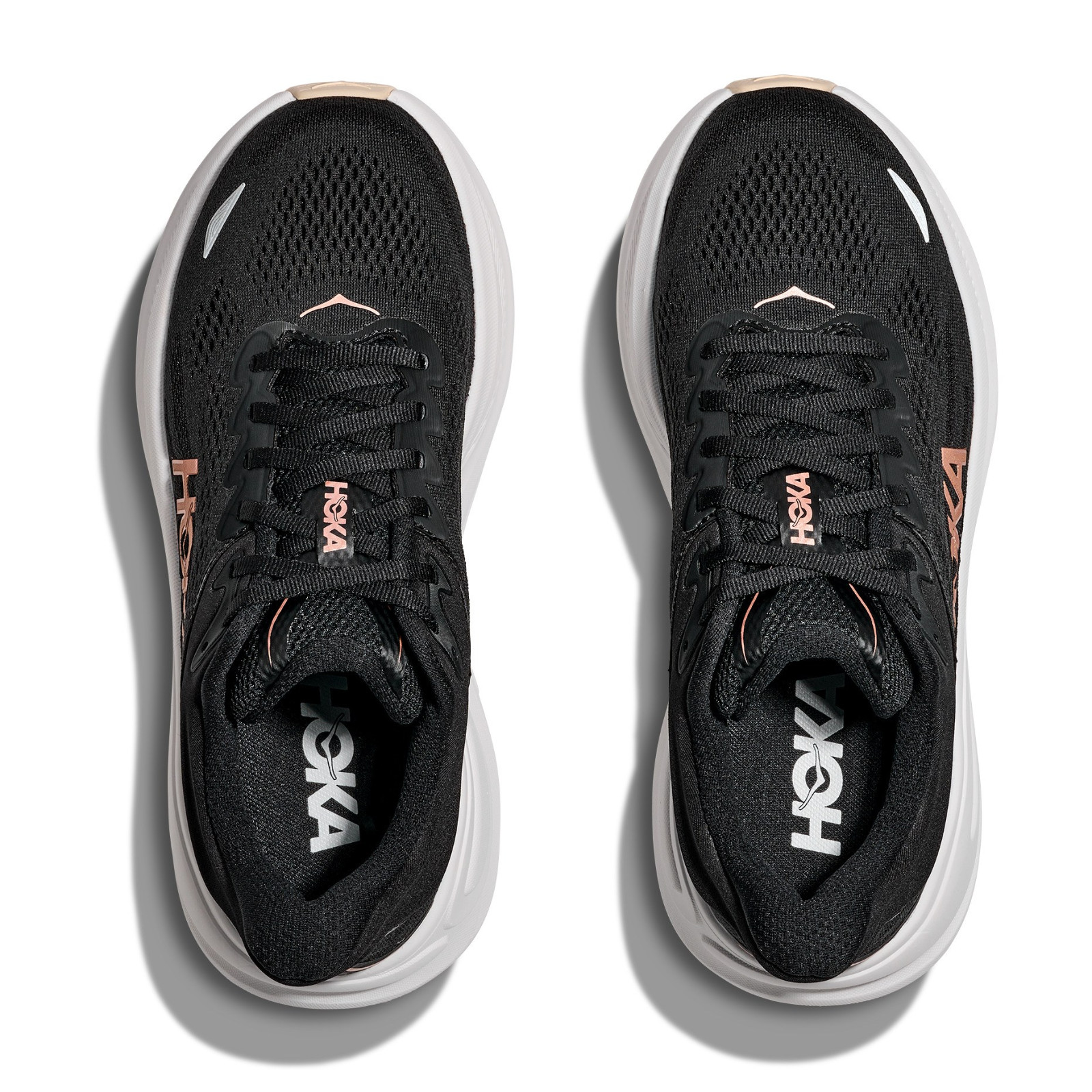 Hoka One One Bondi 9 1162012-BRGL Sneakers Women’s Black Rose Gold Running Shoes