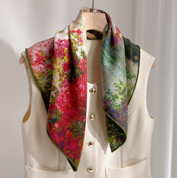 70′ flower Print Shawl Neckerchief Scarf wrap Bandana new