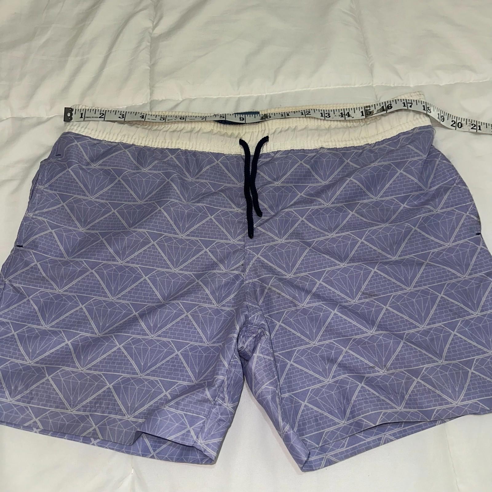 Venroy Sydney Poly Nylon Mesh Lining Purple Drawcord Swim Trunks 32/34 Mens M