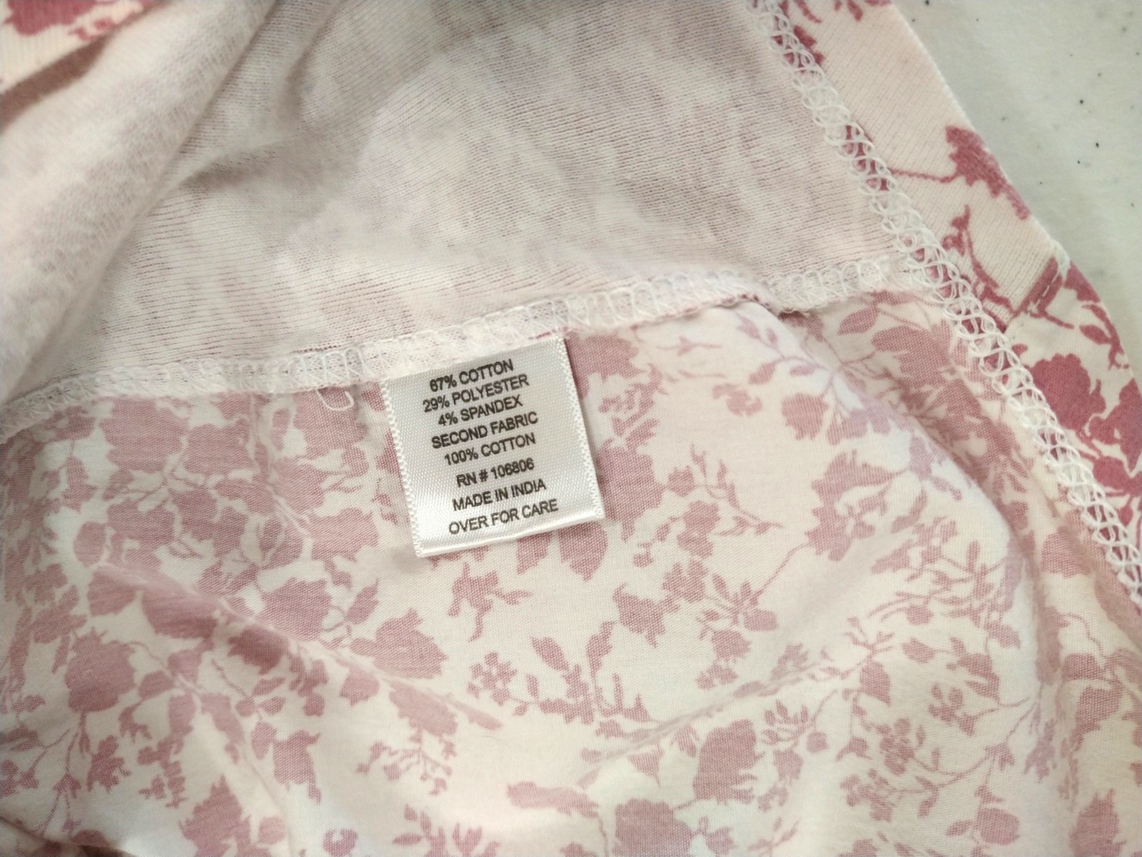 Blouse For Women Unbranded |Color Pink | Floral Design | Size 29M
