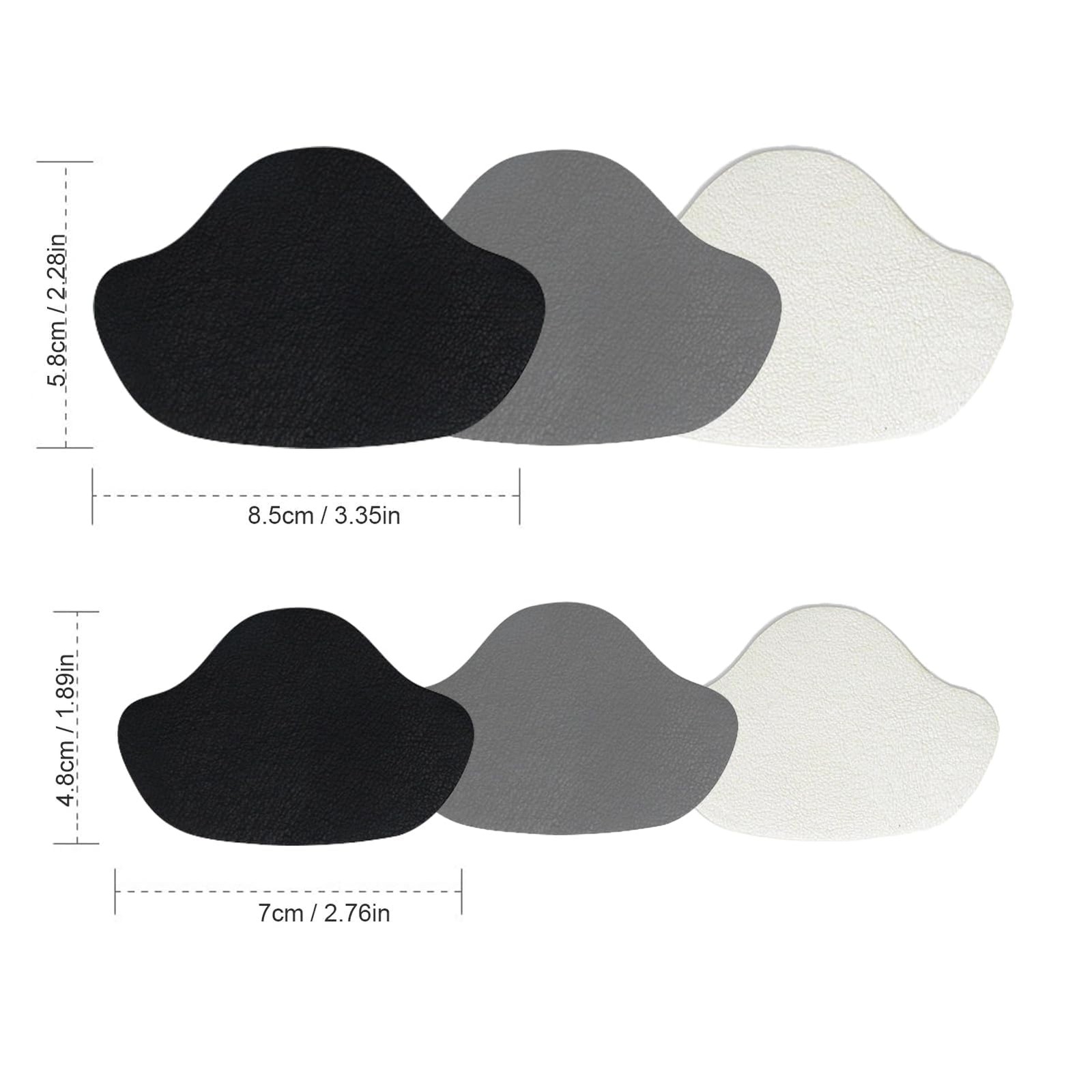 4 Pairs Self-Adhesive Shoe Hole Patches Heel Repair Kit Sneaker Liner Fixer
