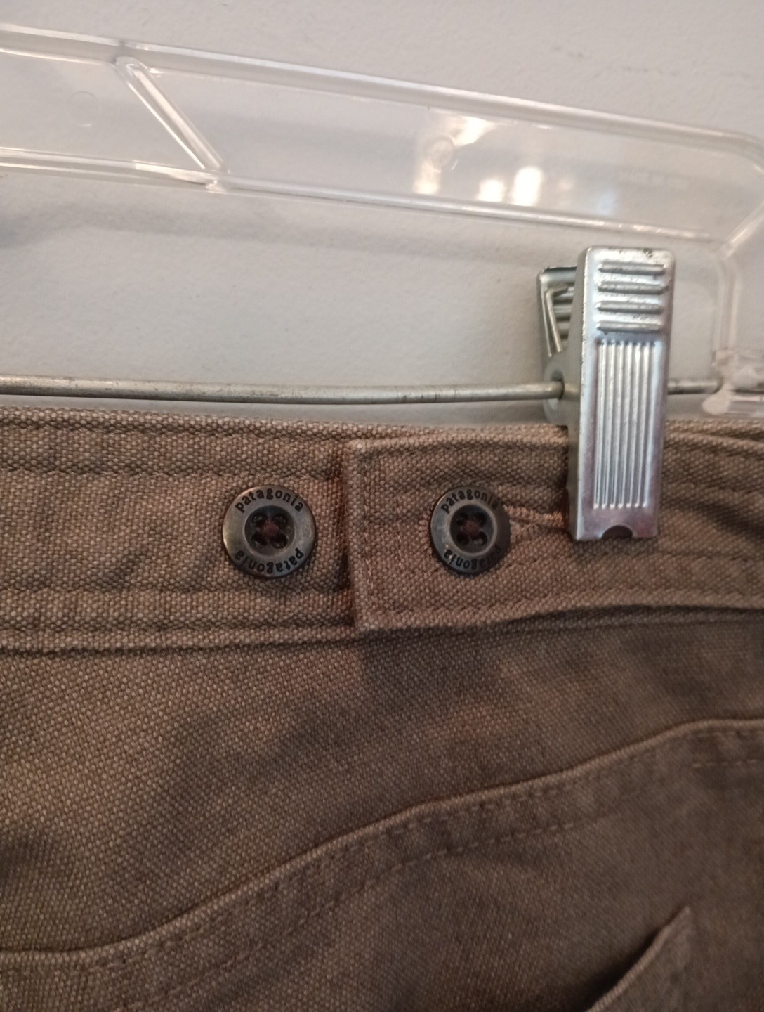 Patagonia All Seasons Hemp Canvas Double Knee Pants Women 6 Tan Hemp Blend