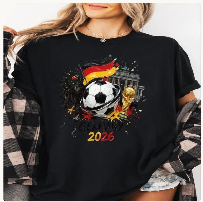 Germany 2026 Shirt, World Cup Soccer Tee, German Flag Football T-Shirt,FIFA 2026