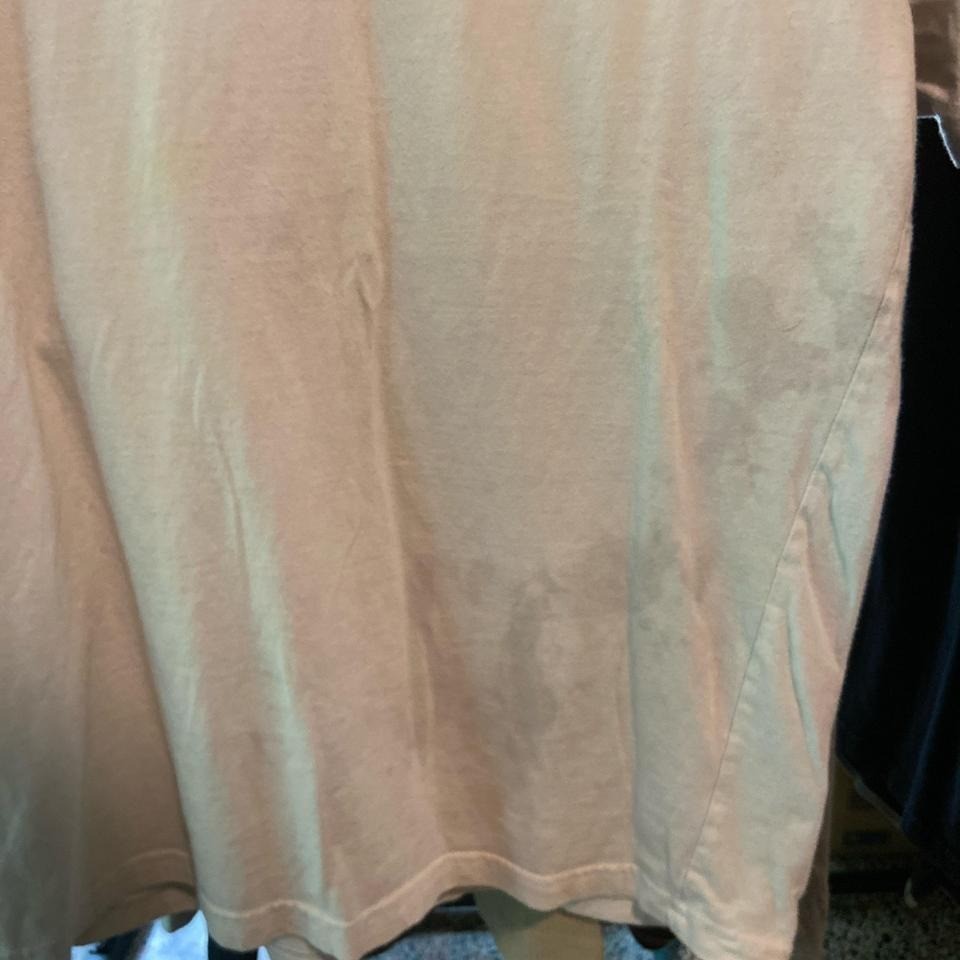 Airwalk white skater tee with oil stains on left side #skaterstyle