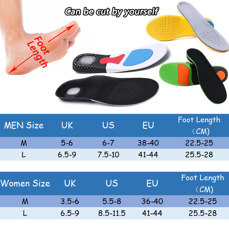 Heavy Duty High Arch Support Orthotic Insoles for Plantar Fasciitis Pain Relief