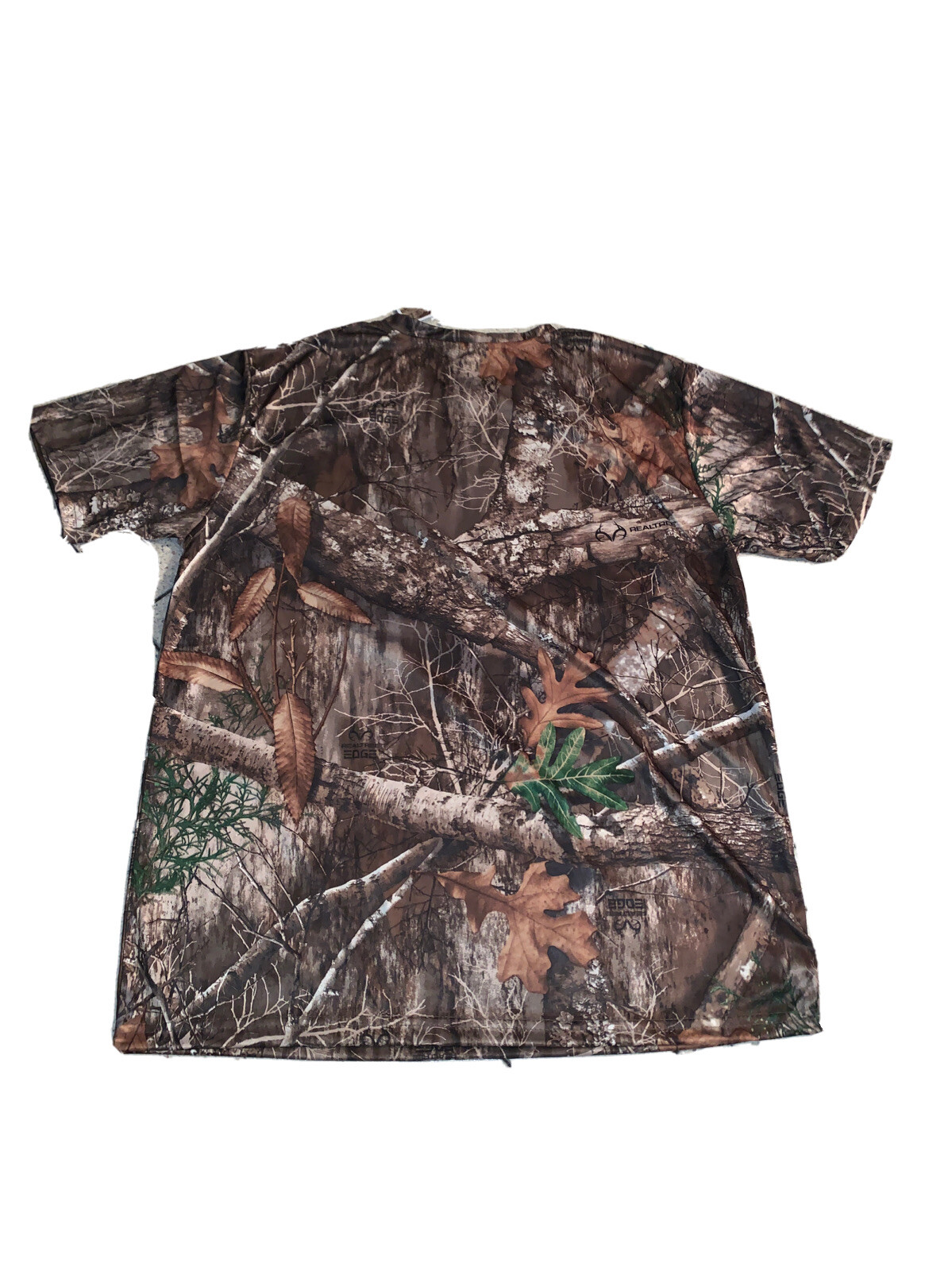 XL Real Tree Edge 100% Polyester Camouflage Short Sleeve Shirt (RT3)