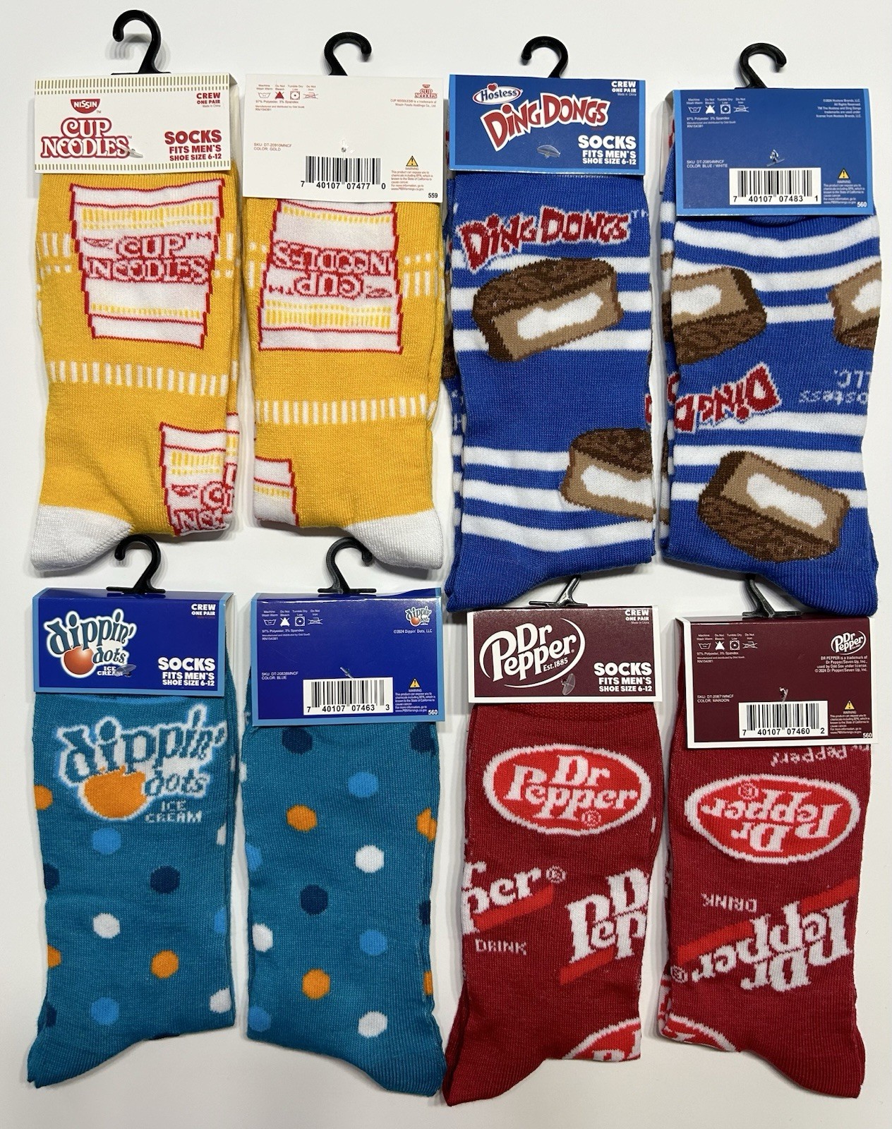 New Style Odd Sox Crazy Funny Novelty Crew Socks Adult Women’s Men’s Size 6-12