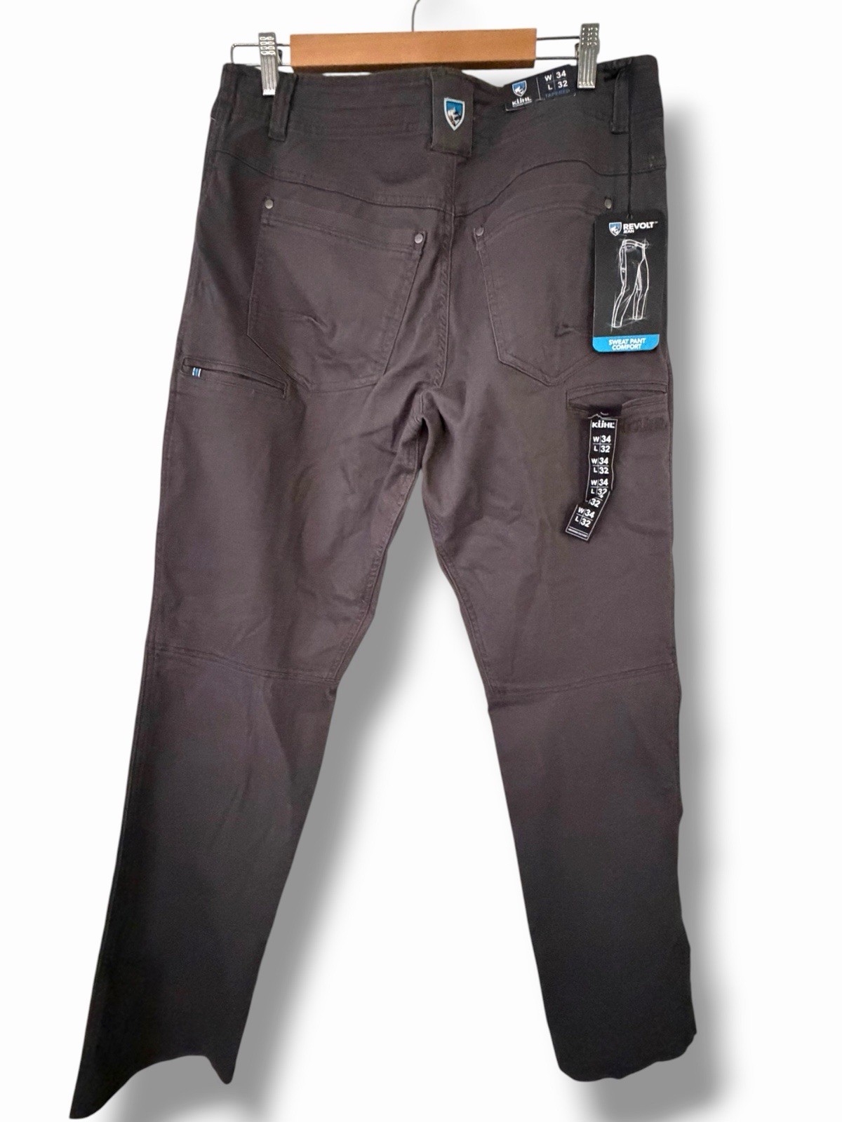 Kuhl Men’s Revolt Jean Tapered Pavement Color – Brand New w/ Tags Size 34 X 32