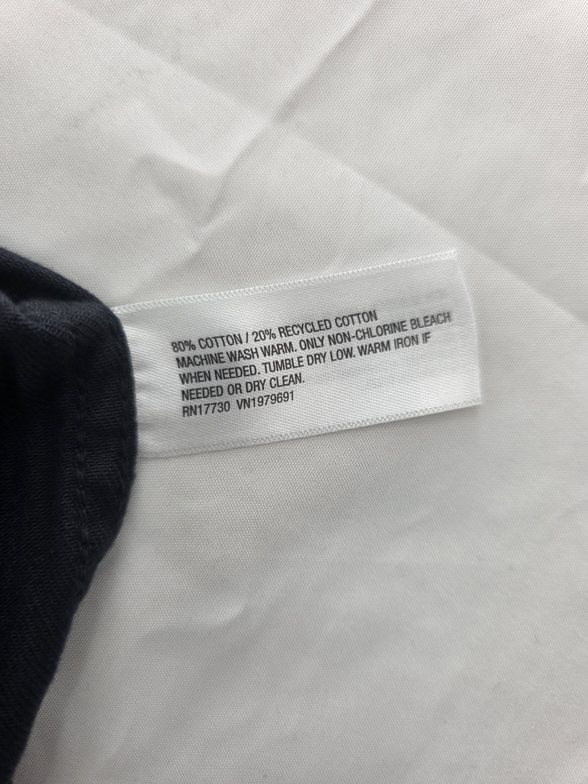 Goodfellow & Co Men’s Black Chore Coat Jacket L Button Front Spread Collar 46″