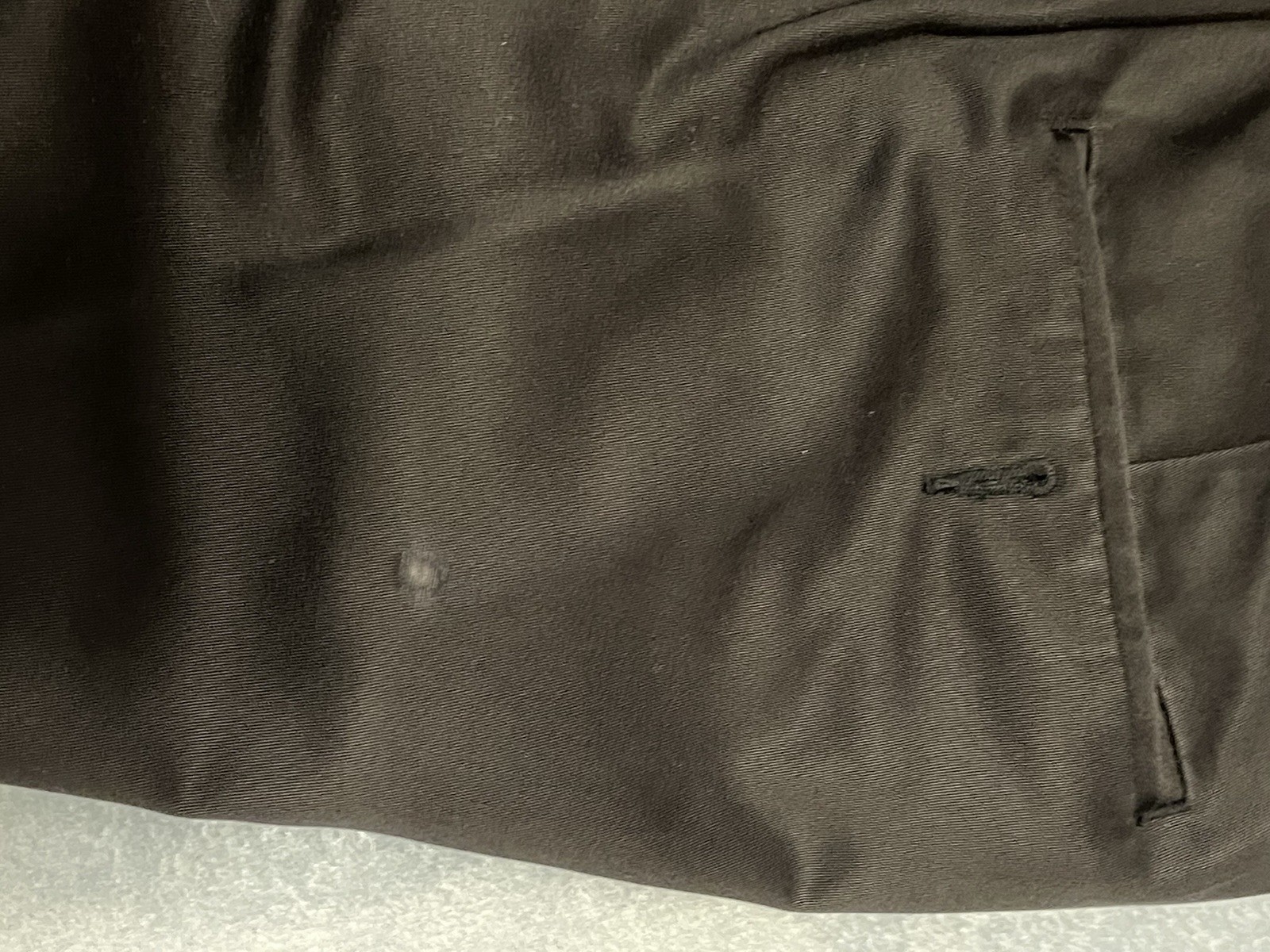 DOCKERS MEN CLASSIC FIT 32×30 DRESS KHAKI PANT D3 FLAT FRONT BLACK COTTON W WEAR
