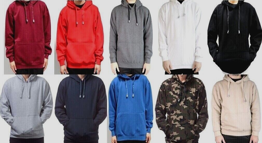 Men’s PROCLUB HEAVY WEIGHT PULLOVER FLEECE HOODIE SWEATSHIRT